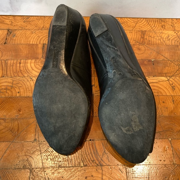 Talbots Black Leather Mini Wedge 8.5 - Picture 6 of 7